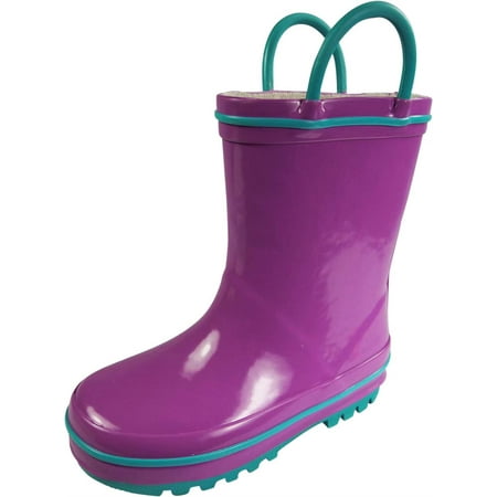 

NORTY Children Girls Unisex Rubber Rain Boots 3 Little Kid