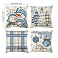 thumbnail image 3 of Fmbmuo Christmas Throw Pillow Covers Beige 18x18 Inch Soft Winter Print Decorations, Polyester Set of 4 Removable Cover Modern Pillow cases, for Christmas Holiday Decor, 3 of 5