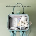 thumbnail image 4 of Sunveno Easy Open Diaper Bag Backpack with Insulated Pockets, Stroller Straps and Changing Pad, Green, 4 of 7