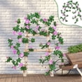 thumbnail image 2 of Artificial Rose Vine Rattan Wall Decor,Silk Floral Arrangement for Wedding Table Centerpiece Indoor Home Decoration, 2 of 5