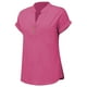 thumbnail image 5 of Vestidos Casuales Para Mujer, Blusas De Mujer De Moda Blusa informal de manga corta con cuello en V y bolsillos para mujer, color liso, 5 of 5