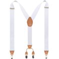 thumbnail image 1 of Timiot Men’s Y-Back 4 Metal Clip Elastic Wide Suspenders Perfect For Both Casual&Formal, 1 of 4