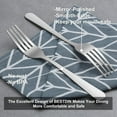 thumbnail image 4 of Elegant Design Dinner Forks, Stainless Steel Multi-Purpose Use Cutlery for Home Restaurant Settings, Service Utensil With Balanced Weight And Comfortable Grip For Kitchen Dining Area (Pack Of 12), 4 of 7