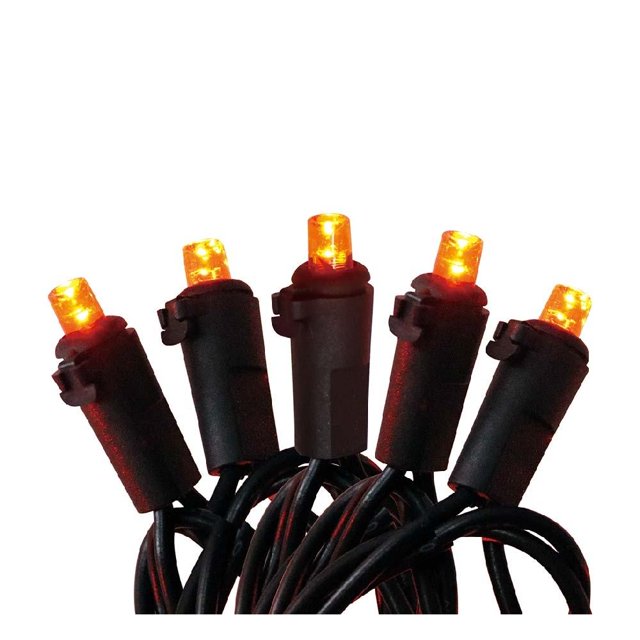 Luces de halloween Way to Celebrate con 100 luces mini led color naranja 6m