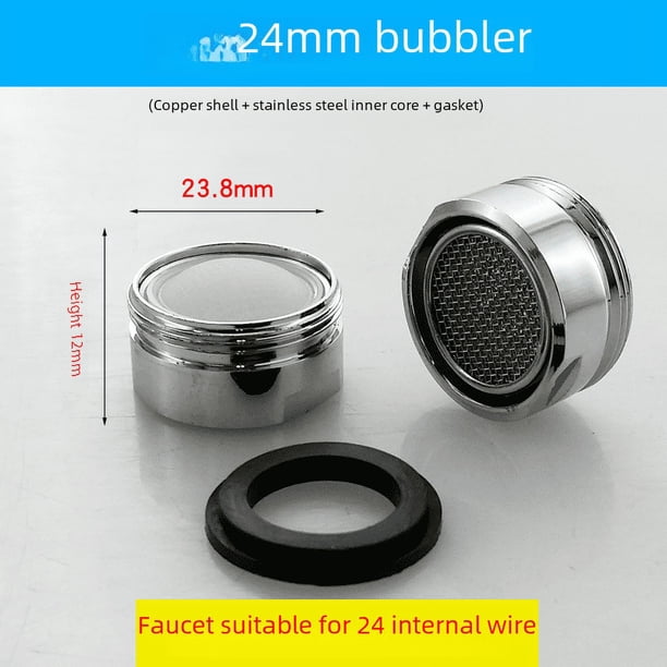 Accesorios para grifos Espumador de lavabo de cobre completo Boquilla de filtro de núcleo interno Espumador ahorrador de agua Boquilla a prueba de salpicaduras
