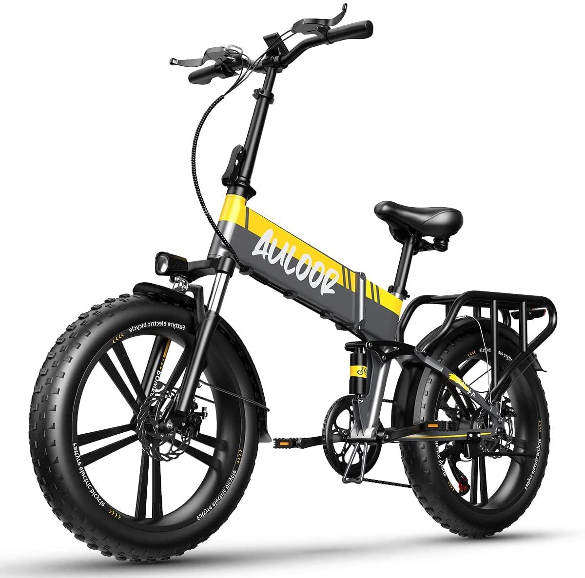 EUY Electric Bike for Adults 750W 30MPH 20'' Snow Fat Tires Folding