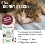 HomeoPet Feline KIDNEY RESCUE, Kidney Function Support Drops for Cats, 15 mL