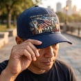 thumbnail image 3 of DORKASM 9.11 Never Forget 25th Anniversary Baseball , 2001-2026 Memorial Hat | Distressed patriotic featuring lights B One Size, 3 of 4