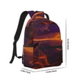 thumbnail image 2 of Uemuo Sunset Valley Western Cowboy Printed Student Durable Water-resistant Backpack,Travel Backpack,Outdoor Activities Backpack, Laptop Backpack, Multi-compartment Backpack, 2 of 5