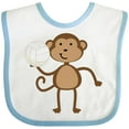 thumbnail image 3 of Inktastic Volleyball Monkey Boy Boys Baby Bib, 3 of 4