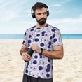 thumbnail image 4 of Wukai Daisies Flowers Print Men's Short-Sleeved Mesh T-Shirt,Quick-Dry Short Sleeve Workout T-Shirt-XX-Large, 4 of 8
