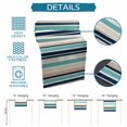 thumbnail image 6 of Vintage Stripes Table Runner, Navy Green Beige Striped Retro Lines Kitchen Table Runners Dress Scarves for Table Decorations Party/Restaurant/Indoor Outdoor Use, 13x72in, 6 of 9