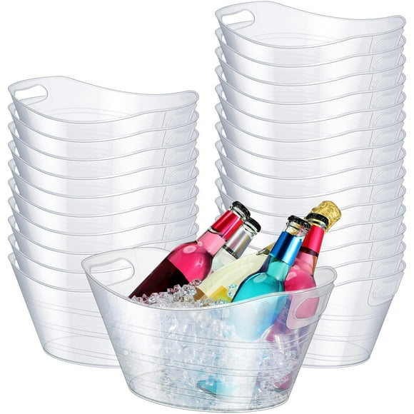 Set de 24 Cubetas Ovaladas Norme para Hielo de Plástico de 4.5L