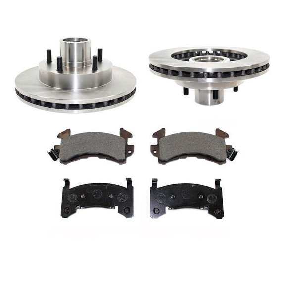 Front Semi-Metallic Brake Pad and Rotor Kit - Compatible with 1994 - 2002 Chevy S10 1995 1996 1997 1998 1999 2000 2001