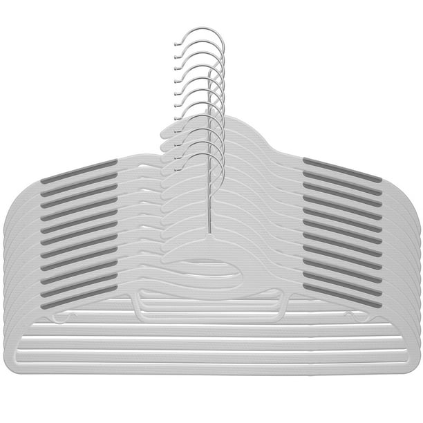 10pcs Extra Wide Hangers Clothes Hanger Plastic Hangers Non Slip Thick