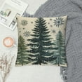 thumbnail image 2 of GOSMITH  Christmas Trees Snowflake Throw Pillow Covers Winter Holiday Cushion Case Decoration for Sofa Couch, 2 of 5