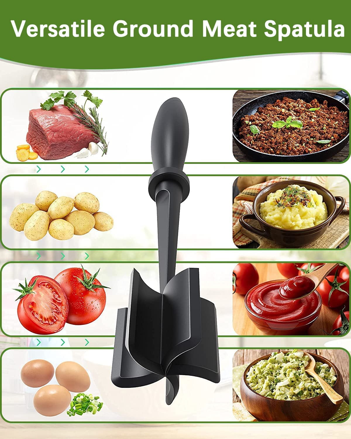 Buy Wholesale China Heat Resistant Nylon Ground Beef Chopper Tool,mix N  Chop For Beef,meat Chopper & Meat Chopper at USD 1.5