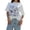 White, variant on Women Los Angeles Graphic T Shirts Letter Print Short Sleeve Loose Tops White XL