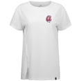 thumbnail image 2 of Women's Levelwear White Atlanta Braves Influx Cooperstown Core Logo T-Shirt, 2 of 3