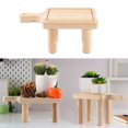 thumbnail image 1 of Estantes de madera para plantas s, taburete, estante en maceta para entrada, Patio interior S Cola Soporte de maceta portátil, 1 of 8