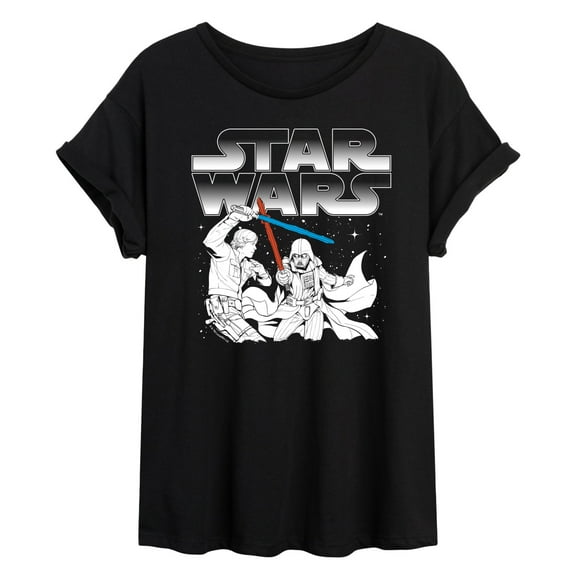 Star Wars - Luke Vs Vader - Women's Oversized Tee