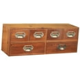 thumbnail image 3 of Caja de almacenamiento de escritorio, adorno de madera, ahorrador de espacio, contenedor, organizador para oficina, baño, armario, pasillo, habitación, 3 of 9