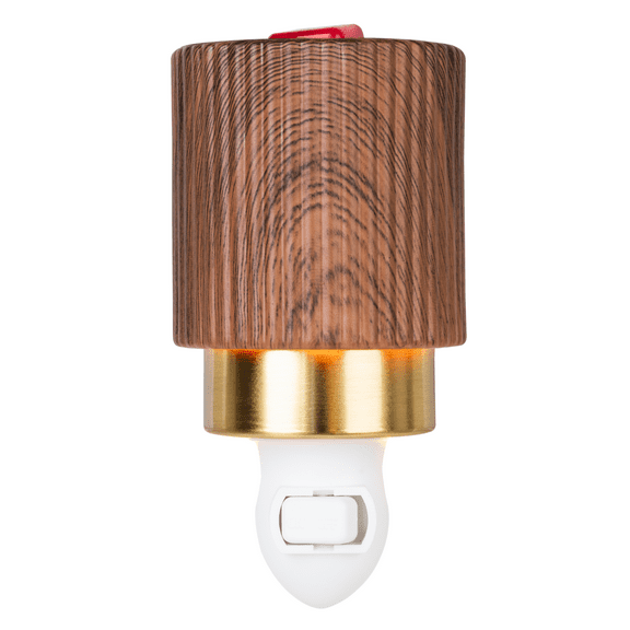 Better Homes & Gardens Accent Wax Warmer, Ribbed Wood