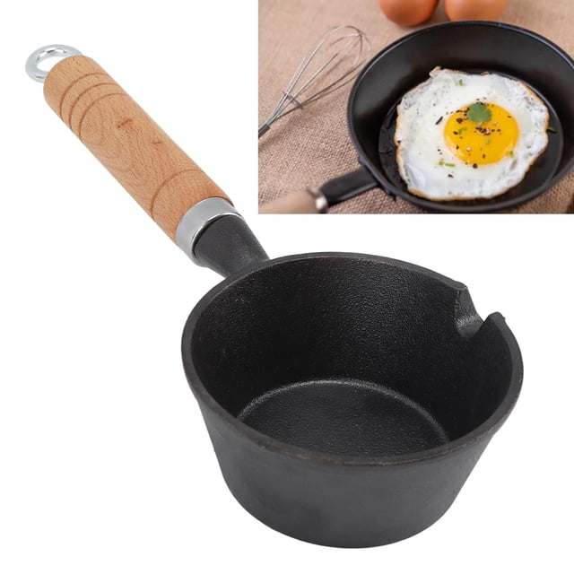 Mini Poêle à Frire pour Œufs, Poêle Ronde Antiadhésive pour Œufs, Poêle à Frire pour une Crêpe d'Œuf Ronde Antiadhésive pour Cuisson Intérieure et Extérieure