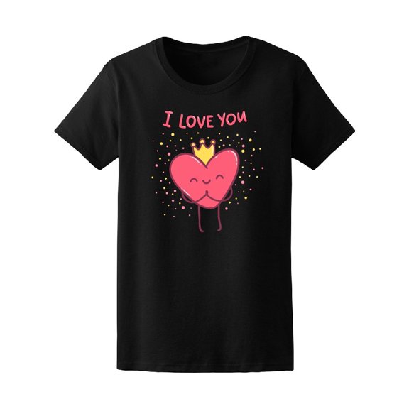 Cute Heart I Love You Valentine Tee Women's -Image by Shutterstock