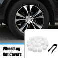 thumbnail image 2 of Unique Bargains 20 pcs 17mm for White Plastic Wheel Lug Nut Bolt Cover Caps with Removal Tool for Car, 2 of 6