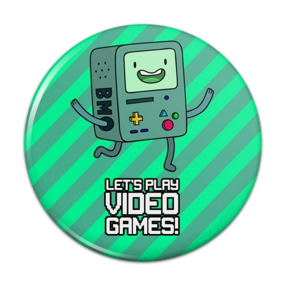 Adventure Time BMO Play Video Games Kitchen Refrigerator Locker Button Magnet