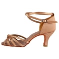 thumbnail image 4 of Zapatos de Baile para Práctica de Salsa Zapatos de Baile Latino Zapatos Latinos Cómodos y Suaves de Satén Zapatos de Baile Cha Cha para Mujer ANGGREK Otros, 4 of 8