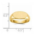 thumbnail image 2 of 10k Yellow Gold 7.0x13.5mm Signet Ring Size 6.00 Ring for Women - 2.0 Grams, 2 of 2