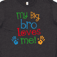 thumbnail image 4 of Inktastic My Big Bro Loves Me Little Brother Sister Youth T-Shirt, 4 of 5