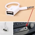 thumbnail image 4 of Simyoung 3.5mm Male Audio AUX Jack to USB 2.0 Type A Female OTG Converter Adapter Cable White, 4 of 6
