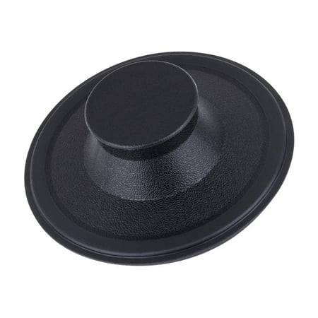 Sink Stopper For 3-Bolt Garbage Disposals In Black Plastic