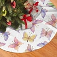thumbnail image 2 of XMXY Halloween Christmas Tree Skirt, Love Beautiful Butterflies Holiday Party Indoor Decorations Ornaments, 48 Inch, 2 of 5