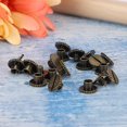 thumbnail image 5 of 30 Set Book Rivets Knurling Flat Brass Leather Binding Button Tack 9.5x6mm Nail 4mm Screw(Bronze ), 5 of 5