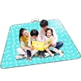 thumbnail image 1 of Soidarity Colchoneta de Picnic impermeable plegable para exteriores a cuadros rojos y blancos, almohadilla gruesa de moda, transpirable, suave, portátil, carpas azul 150*300cm Soidarity OD001135-28, 1 of 6