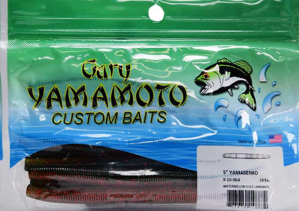 Yamamoto Baits Senko 5in Worm, 10 Pack, Smoke/Purple & Blue Flake