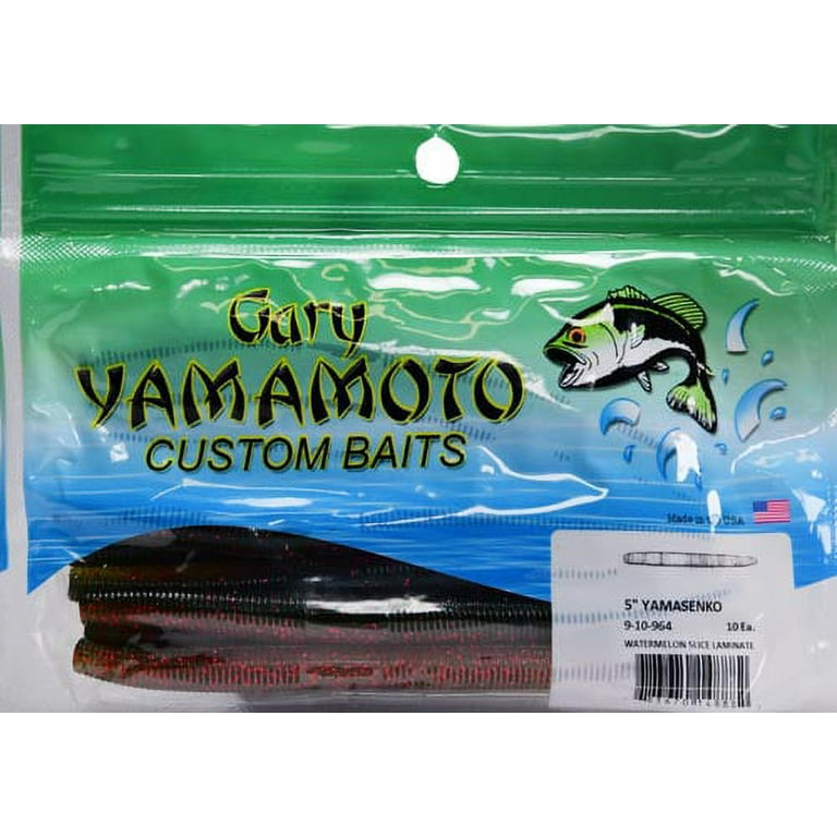 Gary Yamamoto Custom Baits Senko Bait, 5, Watermelon Slice Laminate  Multi-Colored 