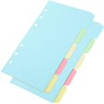 thumbnail image 1 of File Dividers Office Binder Book Dividers for Organizing 20 Sheets Sky-Blue, 1 of 4