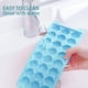 thumbnail image 3 of Paquete de 2 bandejas de hielo de silicona con forma de pata de gato con tapa extraíble, moldes flexibles de cubitos de hielo de fácil liberación para congelador, 3 of 6