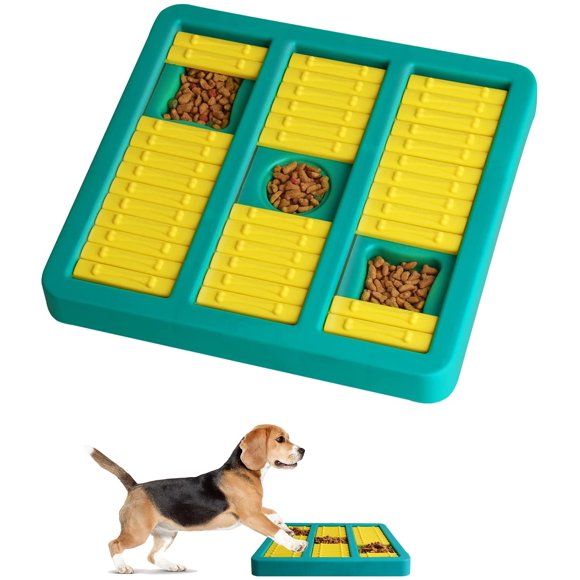 Smart Dog Toys Dog Puzzle Dog Training Games Feeder With Non-Slip Intelligent Puzzle, Interactive Toys Improving Iq Puzzle Bowl For Puppy Blue