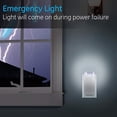 thumbnail image 3 of FYBTO 4-in-1 Power Failure LED Night Light, 2 Pack, Dusk-to-Dawn Sensor, 40 Lumens, Foldable Plug, for Emergency Flashlight, Tabletop, Storm, Hurricane, Tornado, Blizzard, White, 49578, 2, 3 of 5