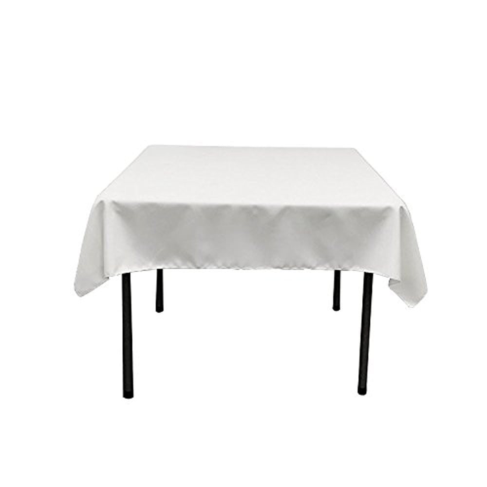 Gee Di Moda Square Tablecloth Wedding & More Great for Buffet Table Parties 70 x 70 Inch Chocolate Square Table Cloth for Square or Round Tables in Washable Polyester Holiday Dinner