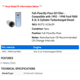 thumbnail image 2 of Full-Flow/By-Pass Oil Filter - Compatible with 1992 - 1998 Ford F800 8.3L 6-Cylinder Turbocharged Diesel 1993 1994 1995 1996 1997, 2 of 2