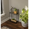 thumbnail image 5 of BirdRock Home 2-Tier Metal Plant Shelf - Decorative - Tiny, 5 of 5