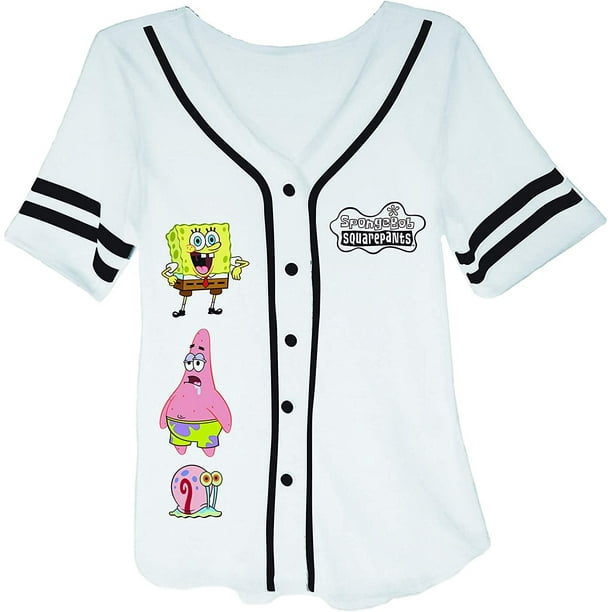 SpongeBob SquarePants Ladies Fashion Shirt Short Sleeve Tee - Walmart ...