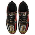 thumbnail image 2 of Back The Red Firefighter Running Shoes Sneakers Mesh Black Size 9, 2 of 5